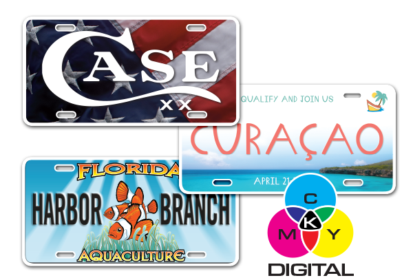 Digitally Printed Aluminum License Plates