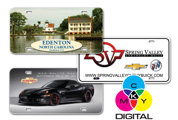 Digitally Printed Poly License Plates